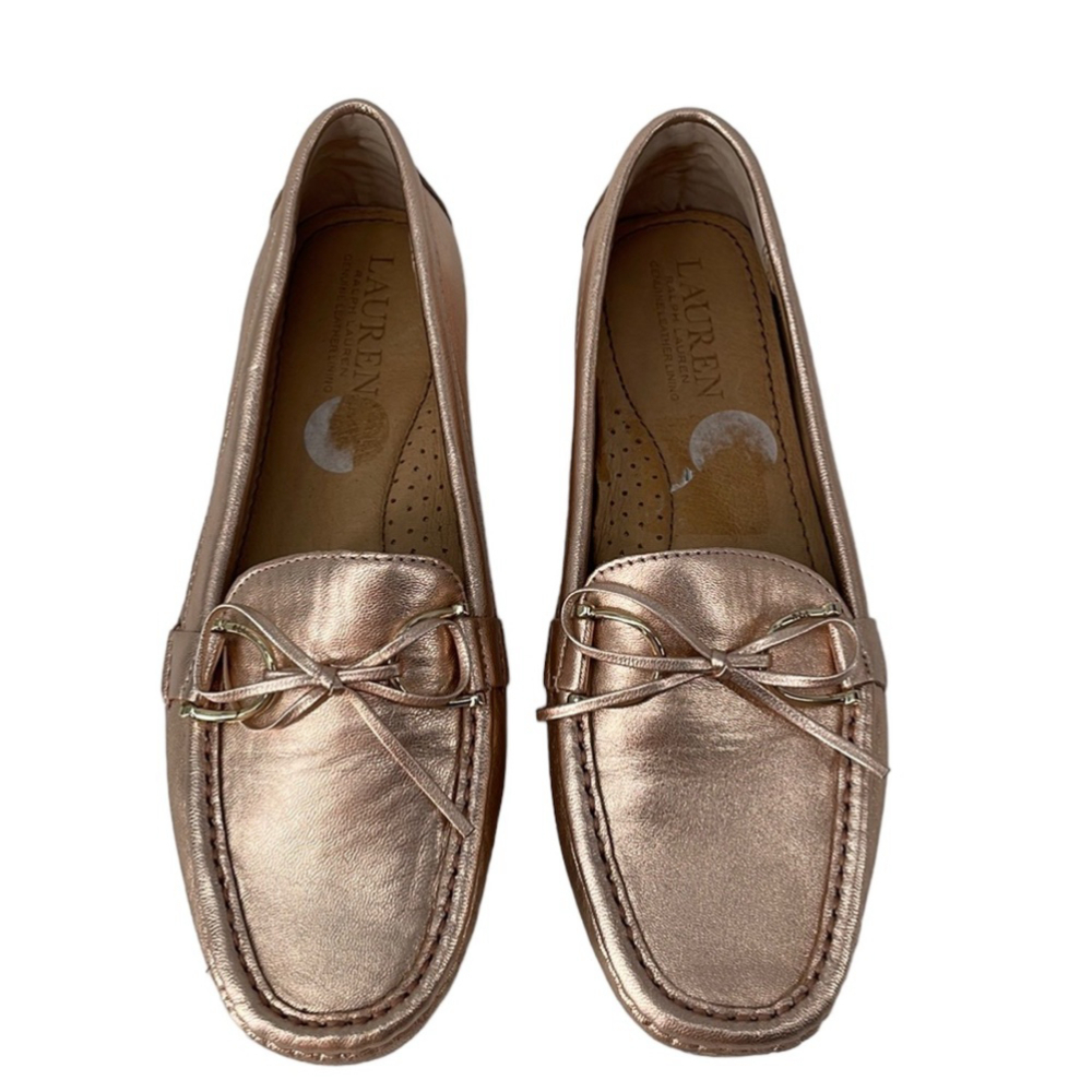 Lauren Ralph Lauren
Briley Leather Loafer driving shoe stirrup shaped hardware 7 - Picture 2 of 13